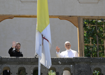 Leone XIV ha ricevuto in Udienza nella residenza di Castel Gandolfo Volodymyr Zelenskyy