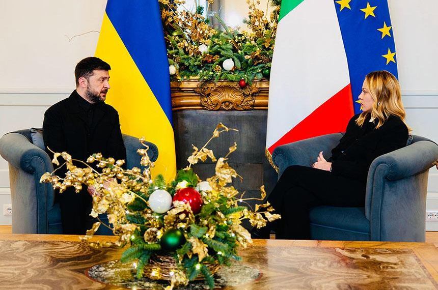 Incontro Meloni – Zelensky. Il comunicato di Palazzo Chigi