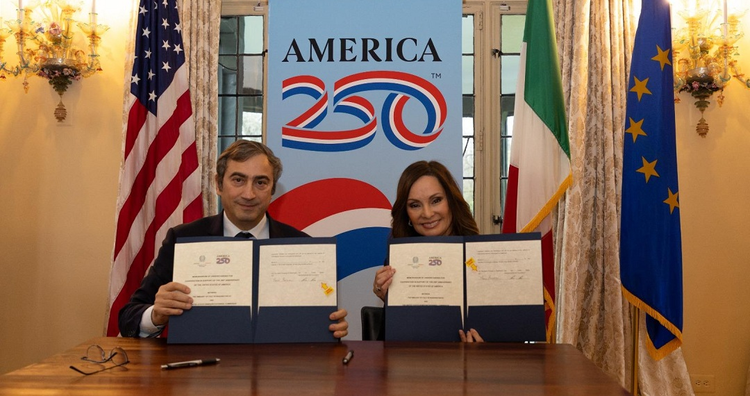L’Ambasciatore Peronaci firma un Memorandum con il Comitato Organizzatore di America250