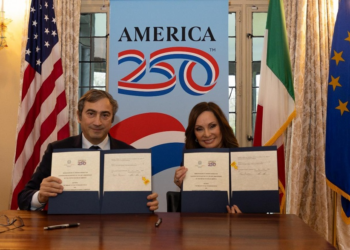 L’Ambasciatore Peronaci firma un Memorandum con il Comitato Organizzatore di America250