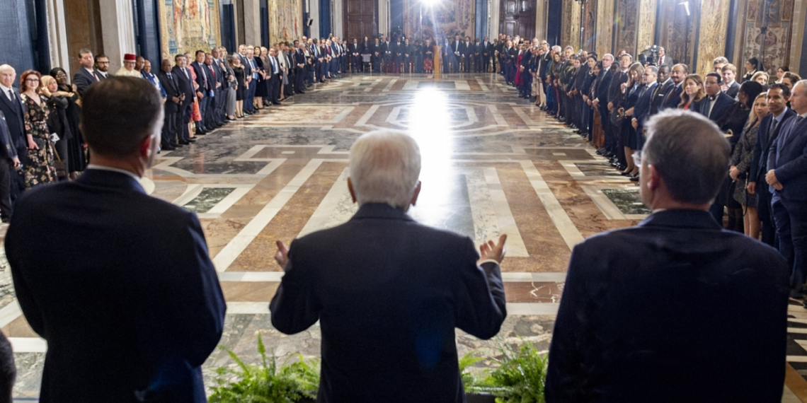 Al Quirinale la Cerimonia per lo scambio degli auguri di fine anno con il Corpo diplomatico
