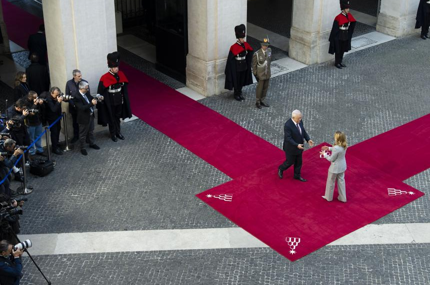 Il Premier Meloni incontra il Presidente della Palestina