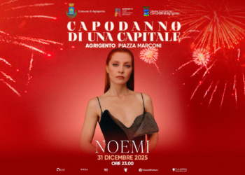 Capodanno ad Agrigento, sarà Noemi la protagonista del concerto in piazza Marconi