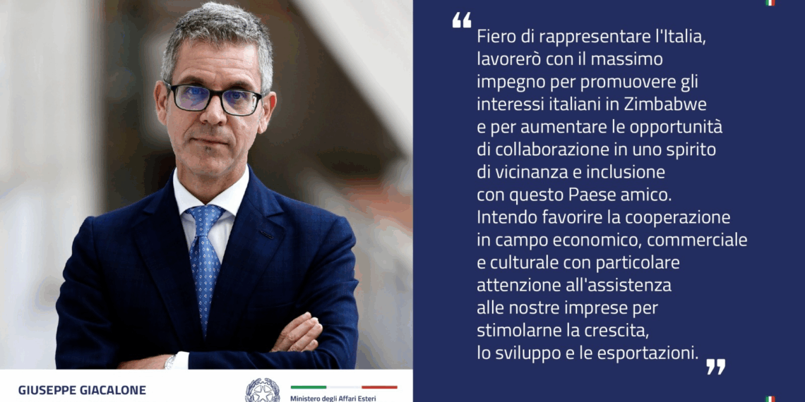 Giuseppe Giacalone è il nuovo Ambasciatore d’Italia in Zimbabwe
