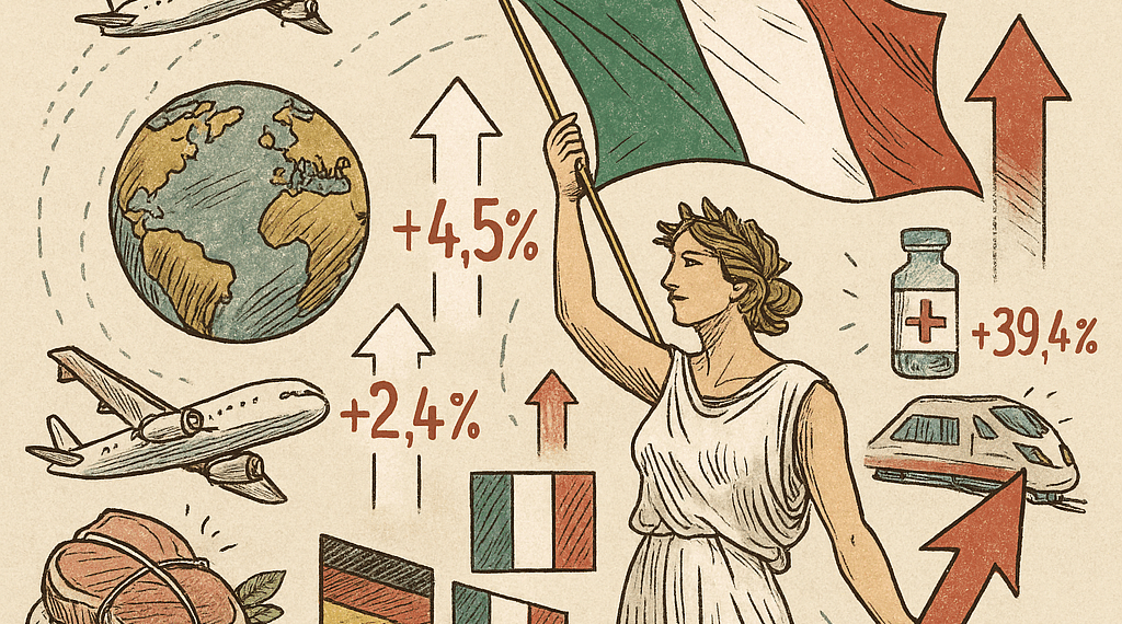 Export italiano in crescita nei primi undici mesi del 2025