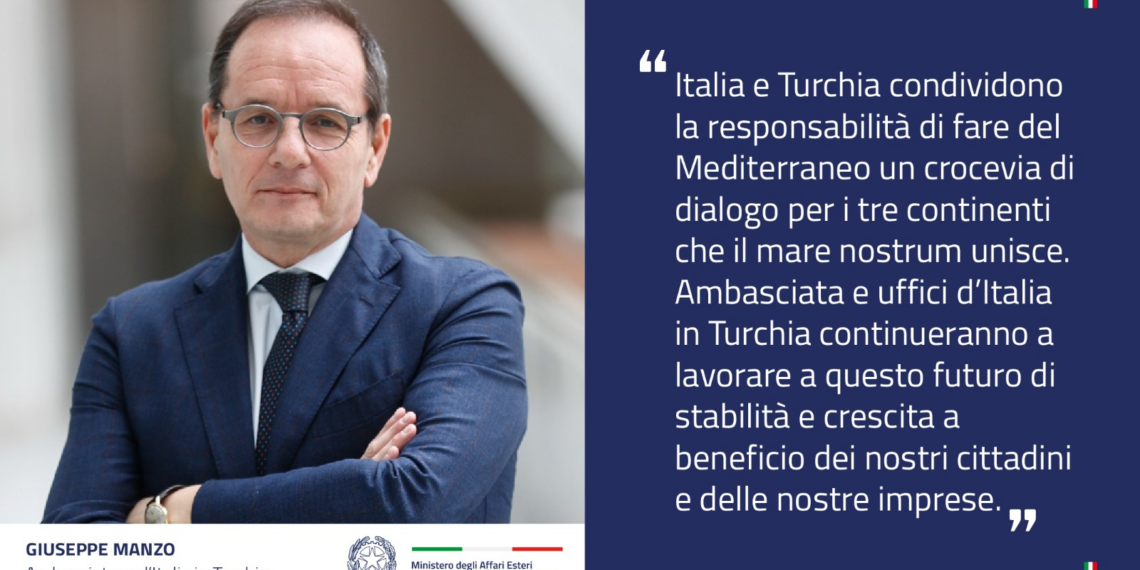 Giuseppe Manzo è il nuovo Ambasciatore d’Italia in Turchia