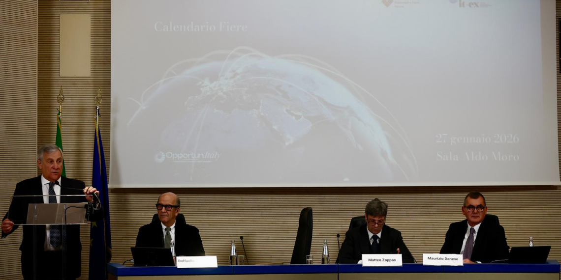 Export: Tajani presenta il Calendario Fieristico 2026