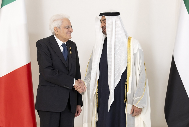 Il Presidente Mattarella ha incontrato il Presidente degli Emirati Arabi Uniti