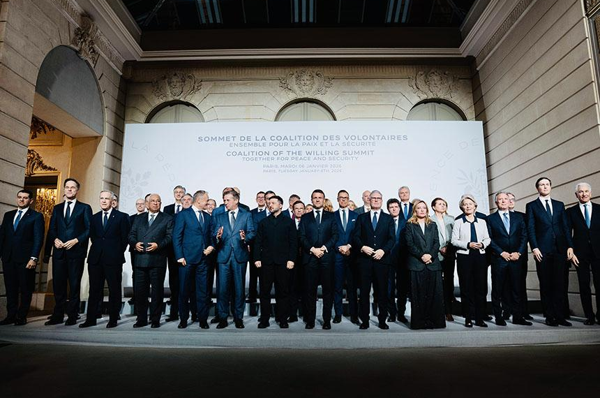 Riunione della Coalizione dei Volenterosi a livello Leader