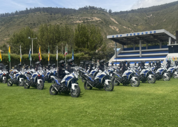 Una flotta di 264 moto dello storico marchio italiano “Morini” consegnate alla Polizia Nazionale dell’Ecuador