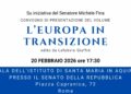UE: venerdì al Senato presentazione del Volume “L’Europa in Transizione”