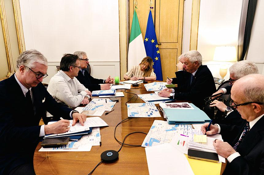 Medio Oriente, il Presidente Meloni presiede una nuova riunione a Palazzo Chigi