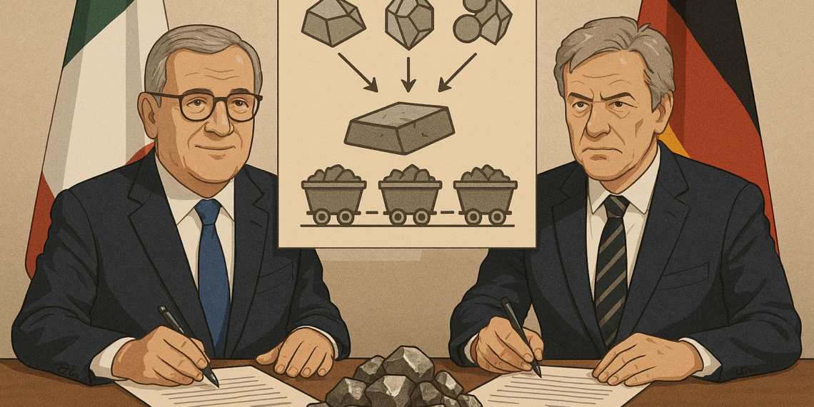 Minerali critici, documento strategico di Italia e Germania alla Commissione UE