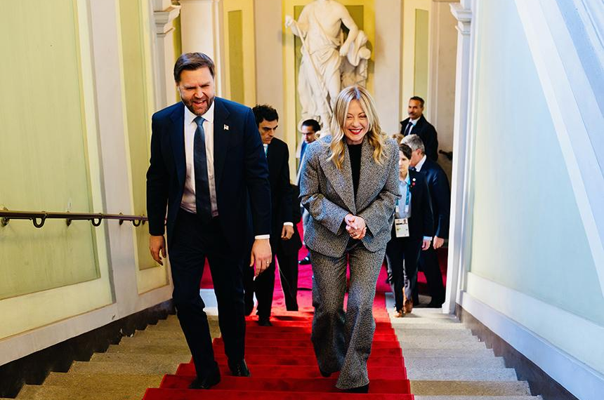 Il Premier Meloni incontra il Vice Presidente degli Stati Uniti d’America J.D. Vance