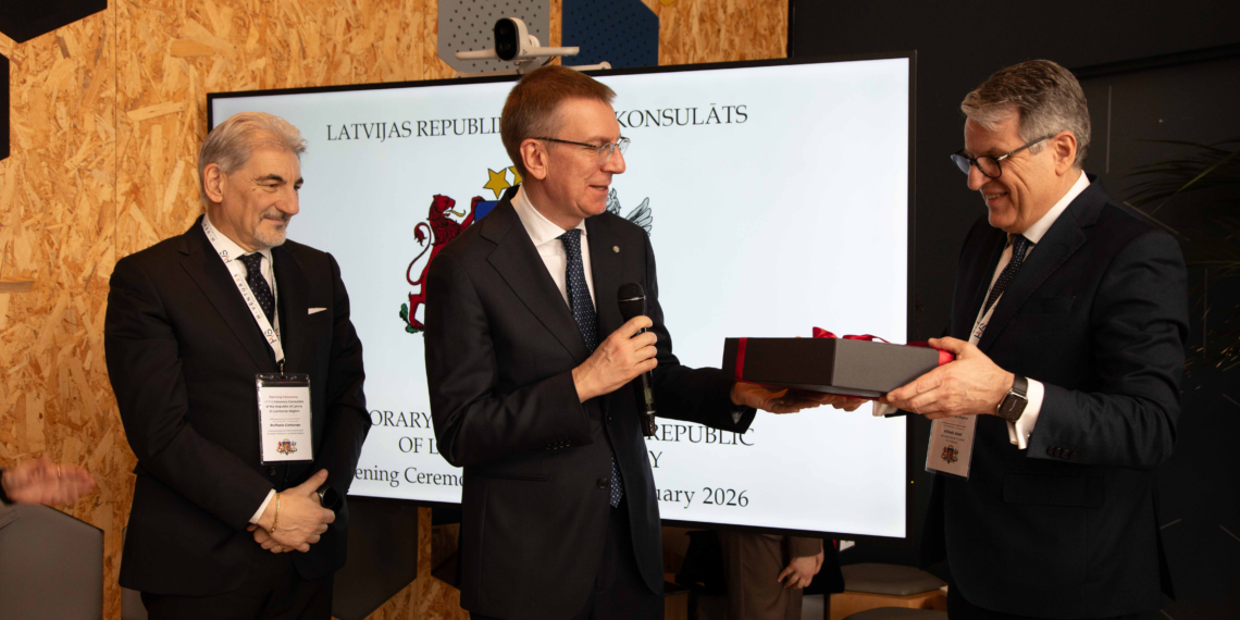 Milano, inaugurato il Consolato Onorario della Lettonia in Lombardia alla presenza del Presidente Rinkēvičs