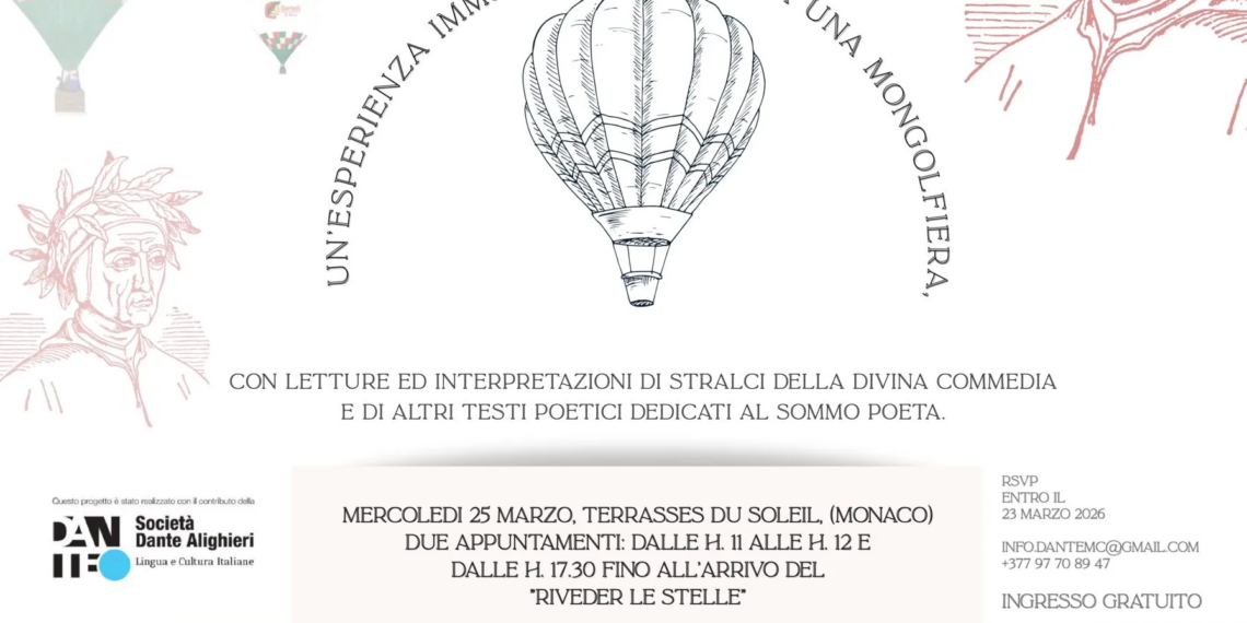 Dantedì 2026: al via nel Principato di Monaco le Celebrazioni dedicate al Sommo Poeta