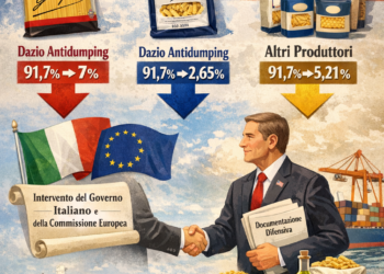 L’Amministrazione Usa abbassa i Dazi antidumping ai produttori di pasta italiani