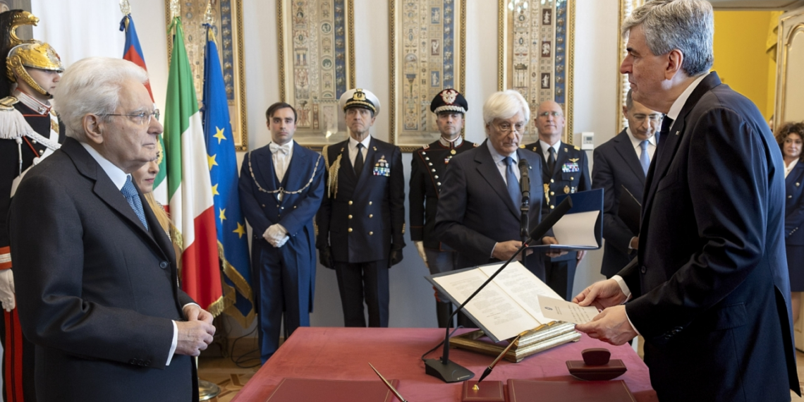 Giuramento al Quirinale del neo Ministro del Turismo Gianmarco Mazzi