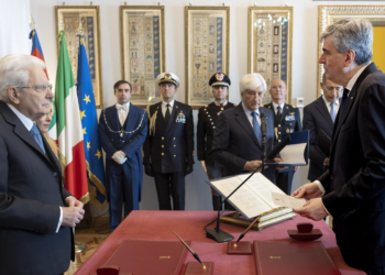 Giuramento al Quirinale del neo Ministro del Turismo Gianmarco Mazzi
