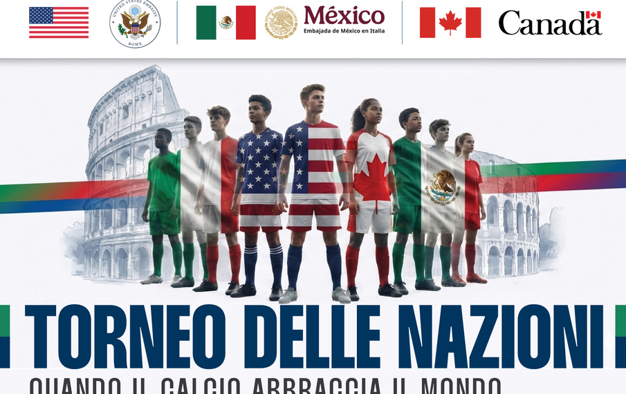 Sabato al via il “Torneo delle Nazioni” promosso dalle Ambasciate di Canada, Usa e Messico