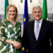 Tajani incontra la Ministra irlandese per gli Affari Esteri, il Commercio e la Difesa Helen McEntee