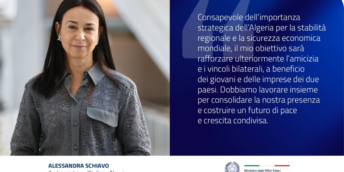 Alessandra Schiavo è la nuova Ambasciatrice d’Italia in Algeria