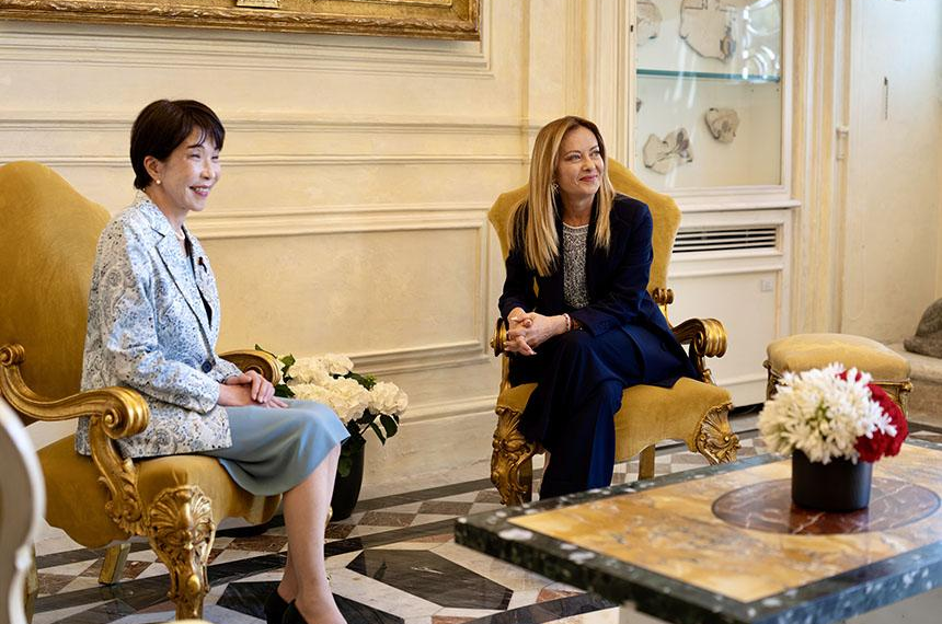Italia-Giappone: incontro al vertice Meloni-Takaichi e colazione di lavoro