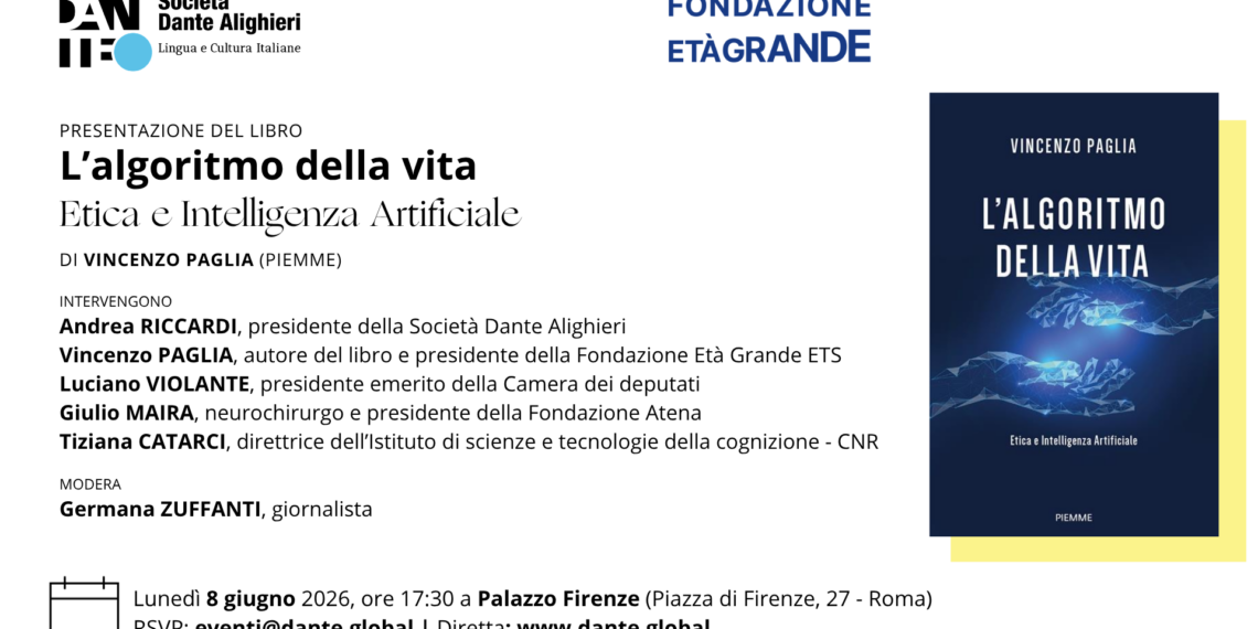 Mons. Vincenzo Paglia presenta alla Dante “L’algoritmo della vita. Etica e Intelligenza Artificiale”