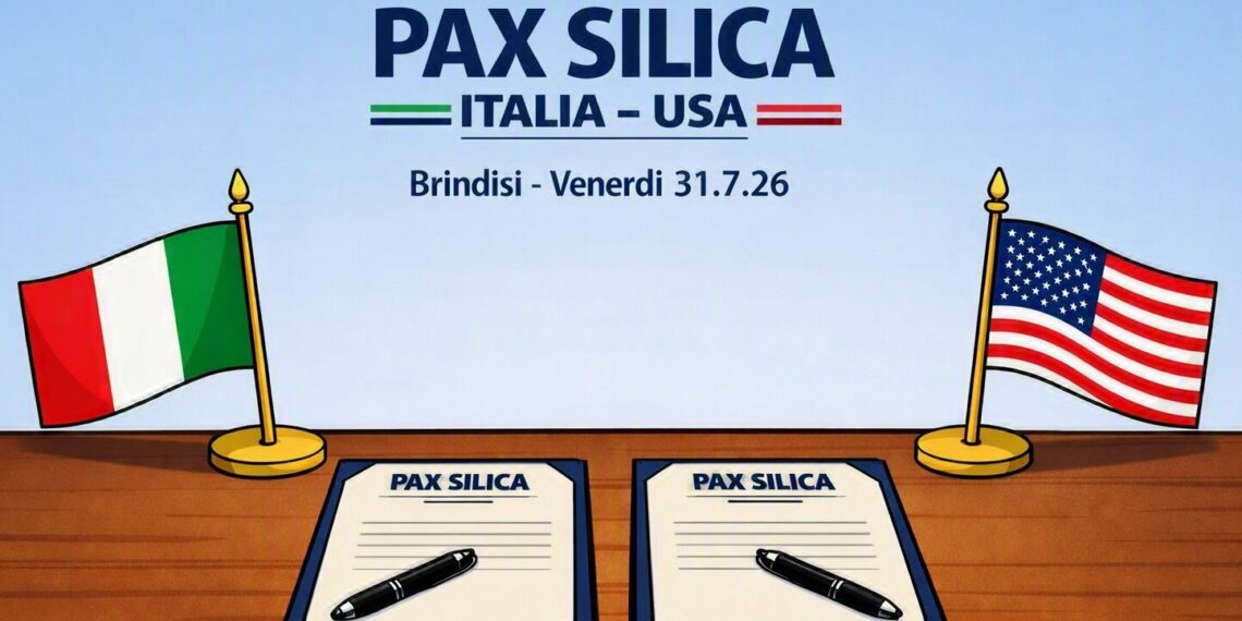 L’Italia firma venerdì a Brindisi la dichiarazione sulla “Pax Silica” con gli Stati Uniti