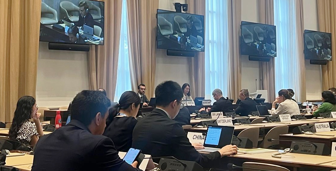 L’Ambasciatore Bencini tiene il suo ultimo intervento alla Conferenza sul Disarmo