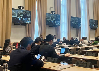 L’Ambasciatore Bencini tiene il suo ultimo intervento alla Conferenza sul Disarmo