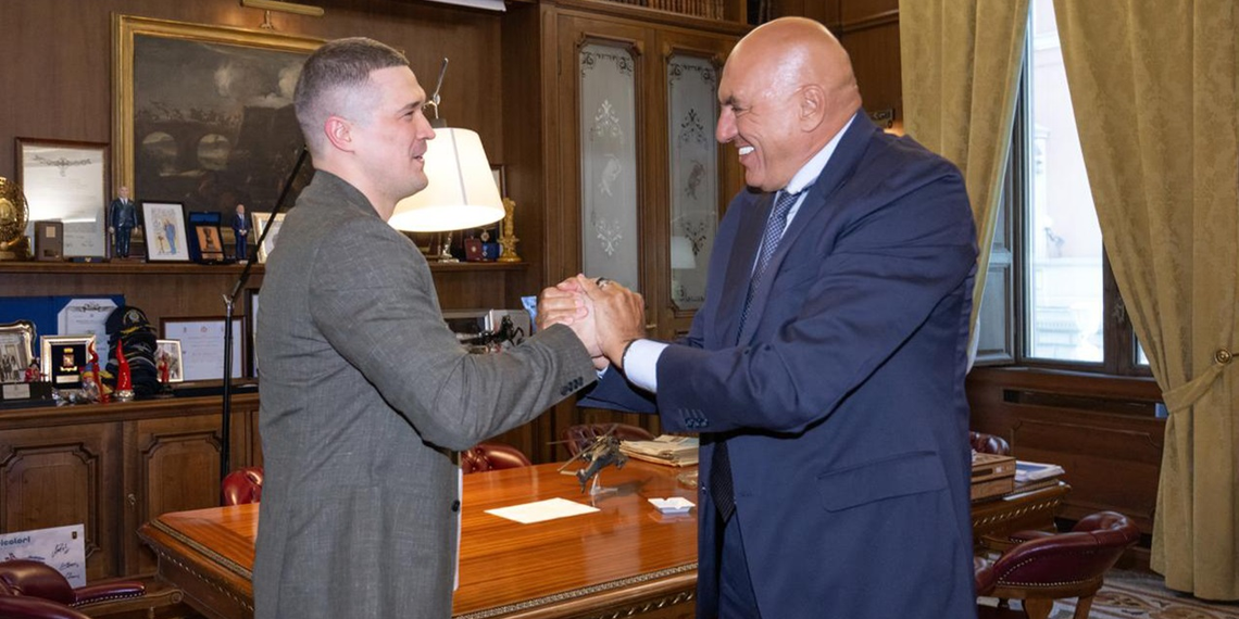 Il Ministro Crosetto riceve Mykhailo Fedorov