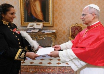 Santa Sede, l’Ambasciatore del Regno Unito Tarandip Kaur Sandhu presenta Lettere Credenziali
