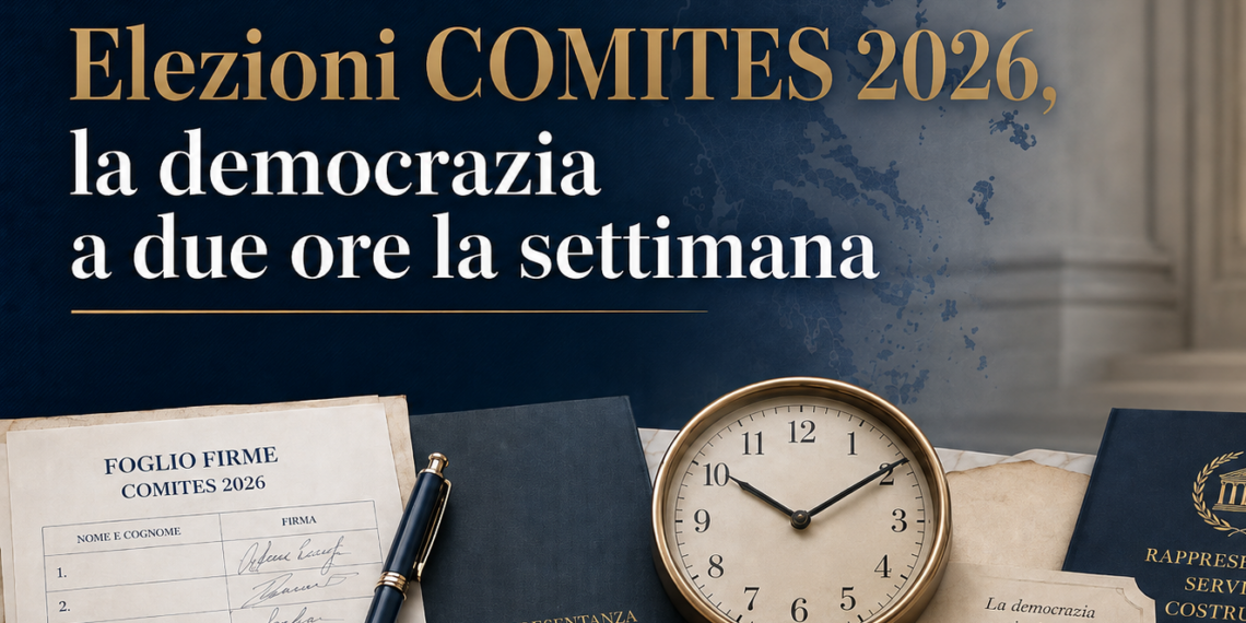 Elezioni Comites, la democrazia a due ore alla settimana!