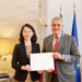 L’Ambasciatrice designata della Repubblica Popolare Cinese Hou Yue presenta copia delle Lettere Credenziali