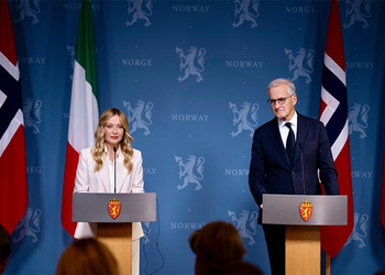 Il Presidente del Consiglio Giorgia Meloni incontra a Oslo il Primo Ministro Jonas Gahr Støre