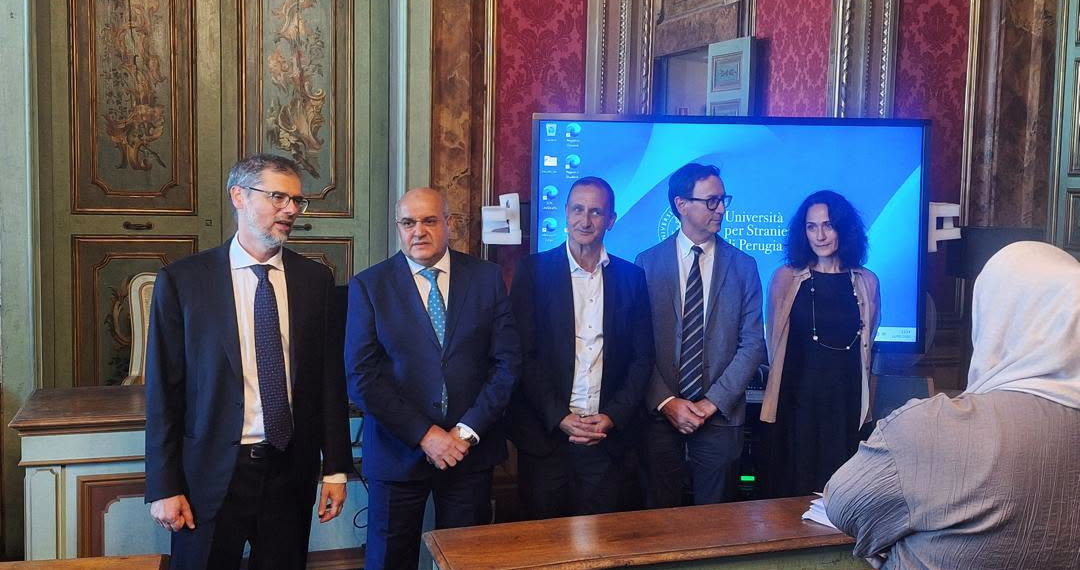 L’Ambasciatore d’Algeria Mohamed Khelifi in visita all’Università per Stranieri di Perugia