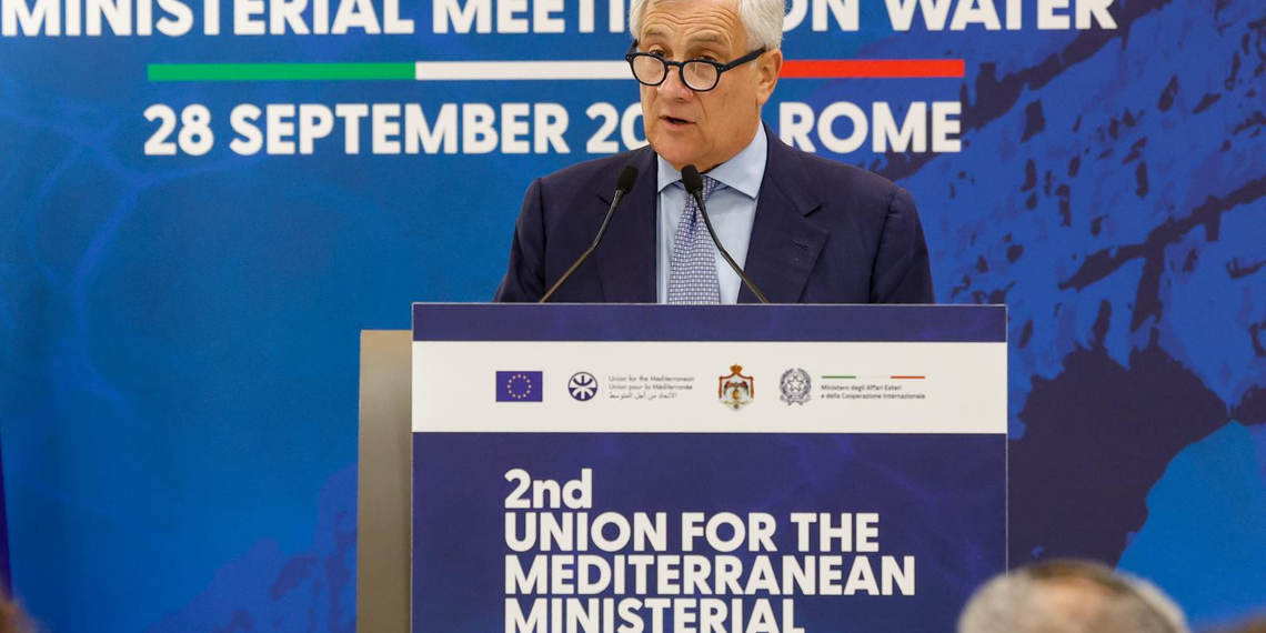 Tajani: “l’acqua può essere un fattore di cooperazione e stabilità nel Mediterraneo”