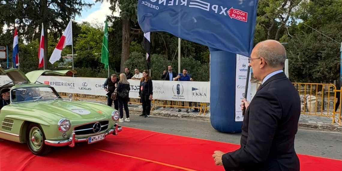 L’Ambasciatore Cuculi dà il via alla Mille Miglia Experience 2026 ad Atene