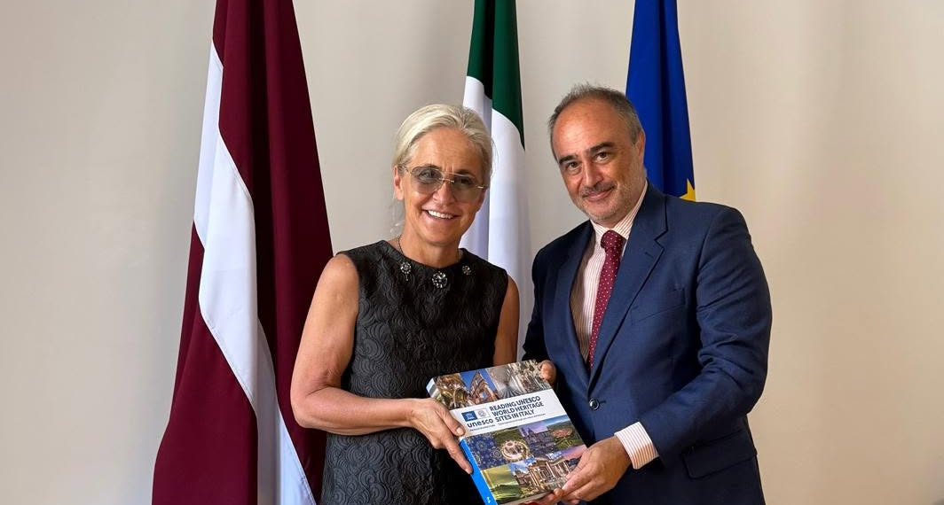 Lettonia e Italia, incontro a Roma tra gli Ambasciatori Elita Gavele e Alessandro Monti