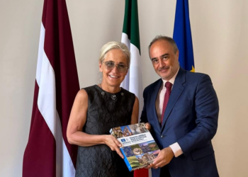 Lettonia e Italia, incontro a Roma tra gli Ambasciatori Elita Gavele e Alessandro Monti