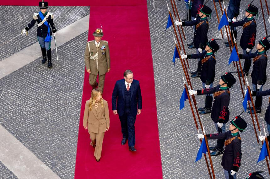 Il Premier Meloni incontra il Primo Ministro del Belgio De Wever
