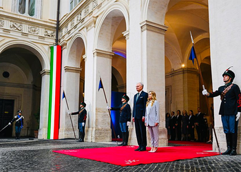 Il Premier Meloni incontra il Presidente della Repubblica di Lituania  Nausėda