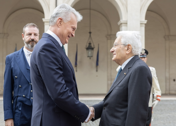 Mattarella riceve il Presidente della Repubblica di Lituania