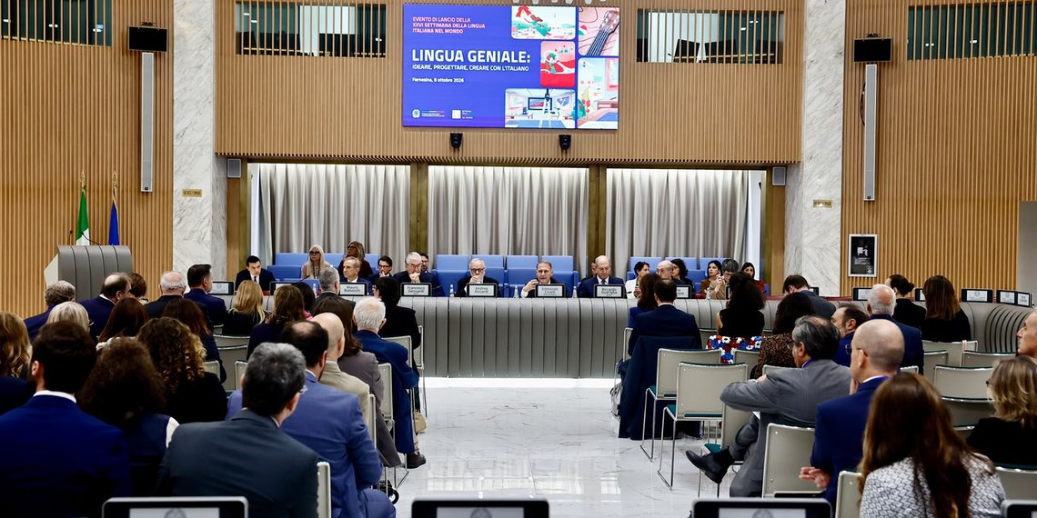 Il Vice Ministro Cirielli inaugura la XXVI Settimana della Lingua Italiana nel Mondo