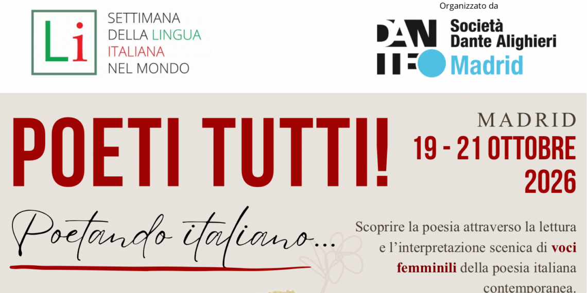 La Dante di Madrid celebra il genio creativo delle parole per la XXVI Settimana della Lingua Italiana nel Mondo