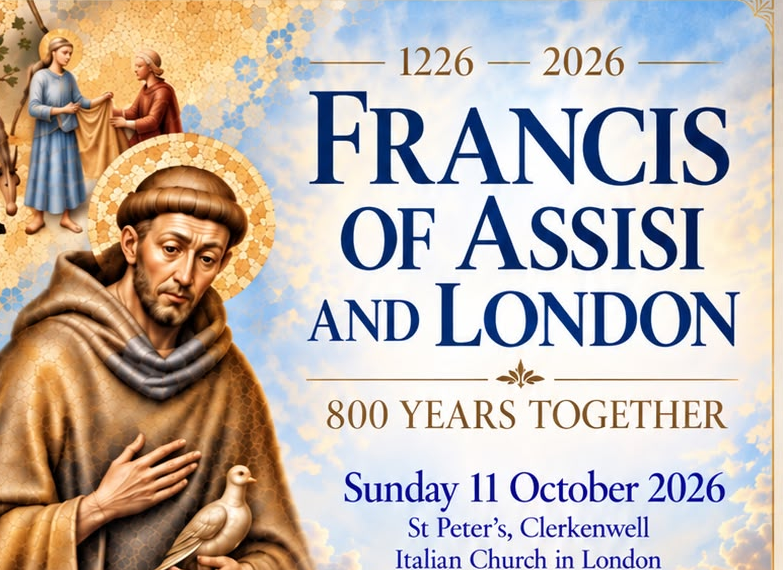 A Londra una giornata per gli 800 anni della morte di San Francesco d’Assisi