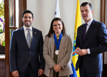 La Vicepresidente dell’Ecuador María José Pinto in visita all’IILA