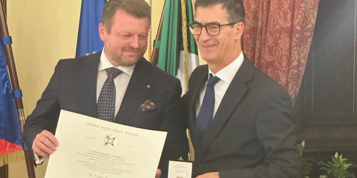Praga, Vojtech Munzar riceve l’onorificenza di Cavaliere dell’Ordine della Stella d’Italia