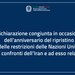 Dichiarazione congiunta in occasione dell’anniversario del ripristino delle restrizioni delle Nazioni Unite nei confronti dell’Iran e ad esso relative